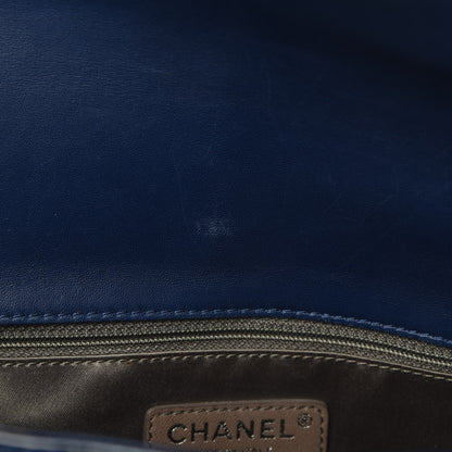 Chanel Patent Calfskin Mademoiselle Lock Bijoux Chain Flap Blue 12 of 16