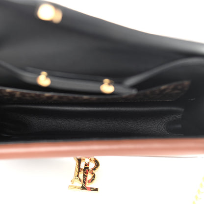 Burberry E-Canvas Monogram Stripe Small TB Envelope Clutch Bridle Brown 5 of 10