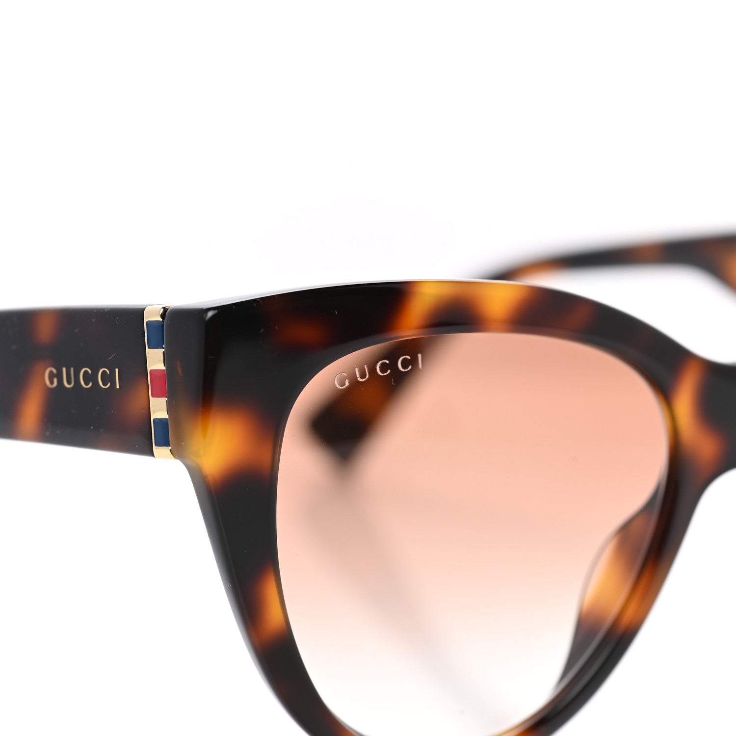 Gucci Acetate Cat Eye Sunglasses GG0460S Havana 8 of 9