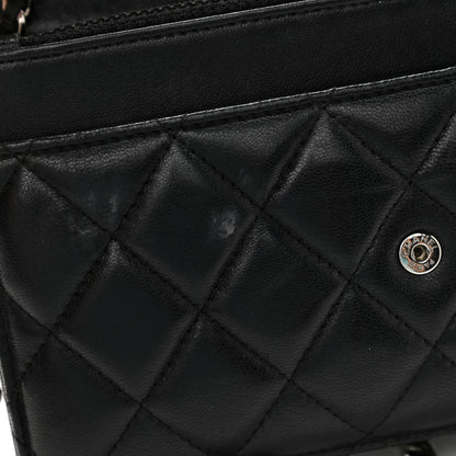 Chanel Lambskin Quilted Wallet On Chain WOC Black 17 of 18