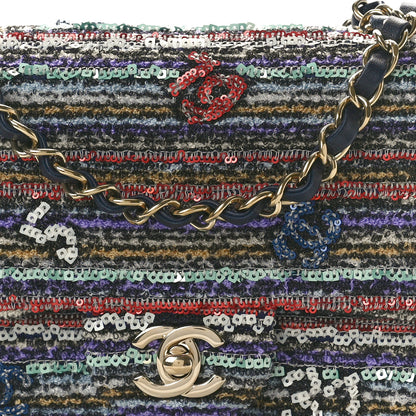 Chanel Mixed Fibers Sequin Quilted Mini Flap Multicolor 8 of 10
