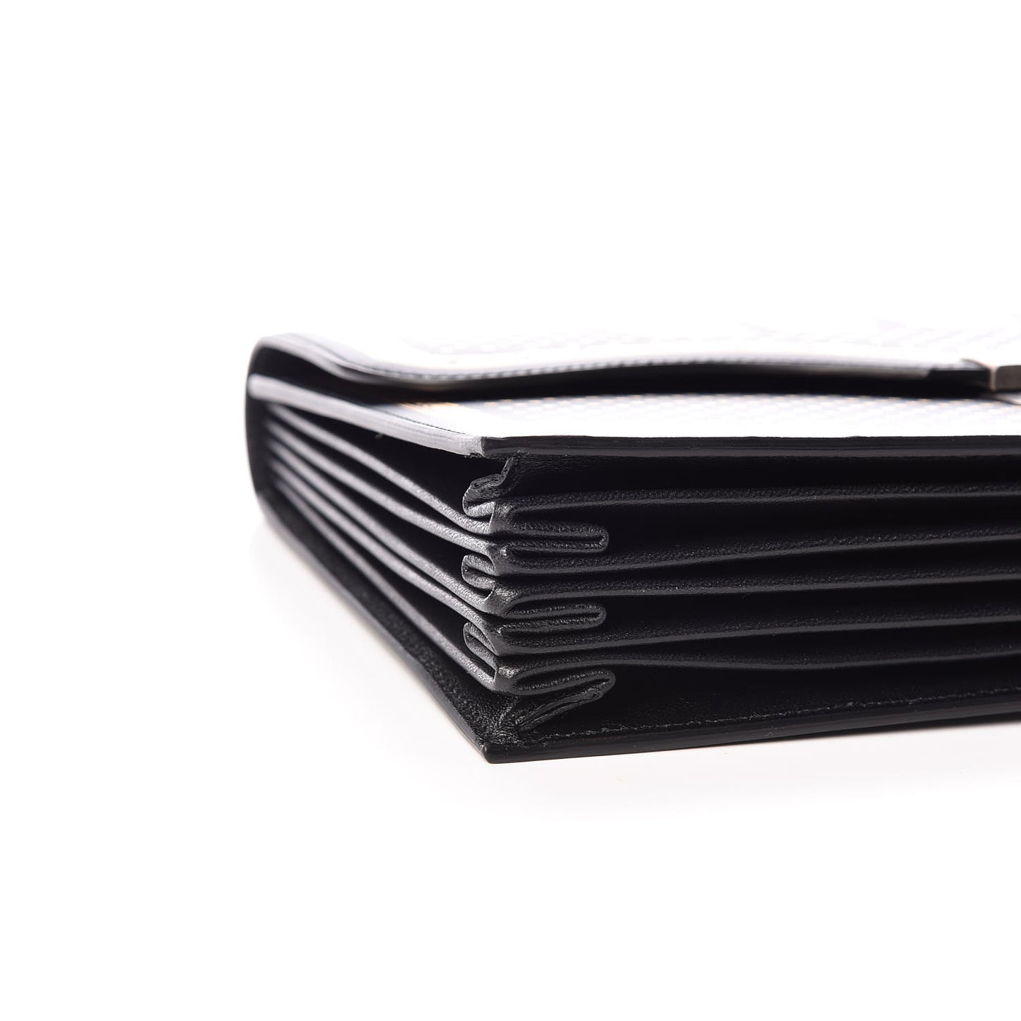 X SEGA Calfskin GUCCY Stars Portfolio Bag Black Gold