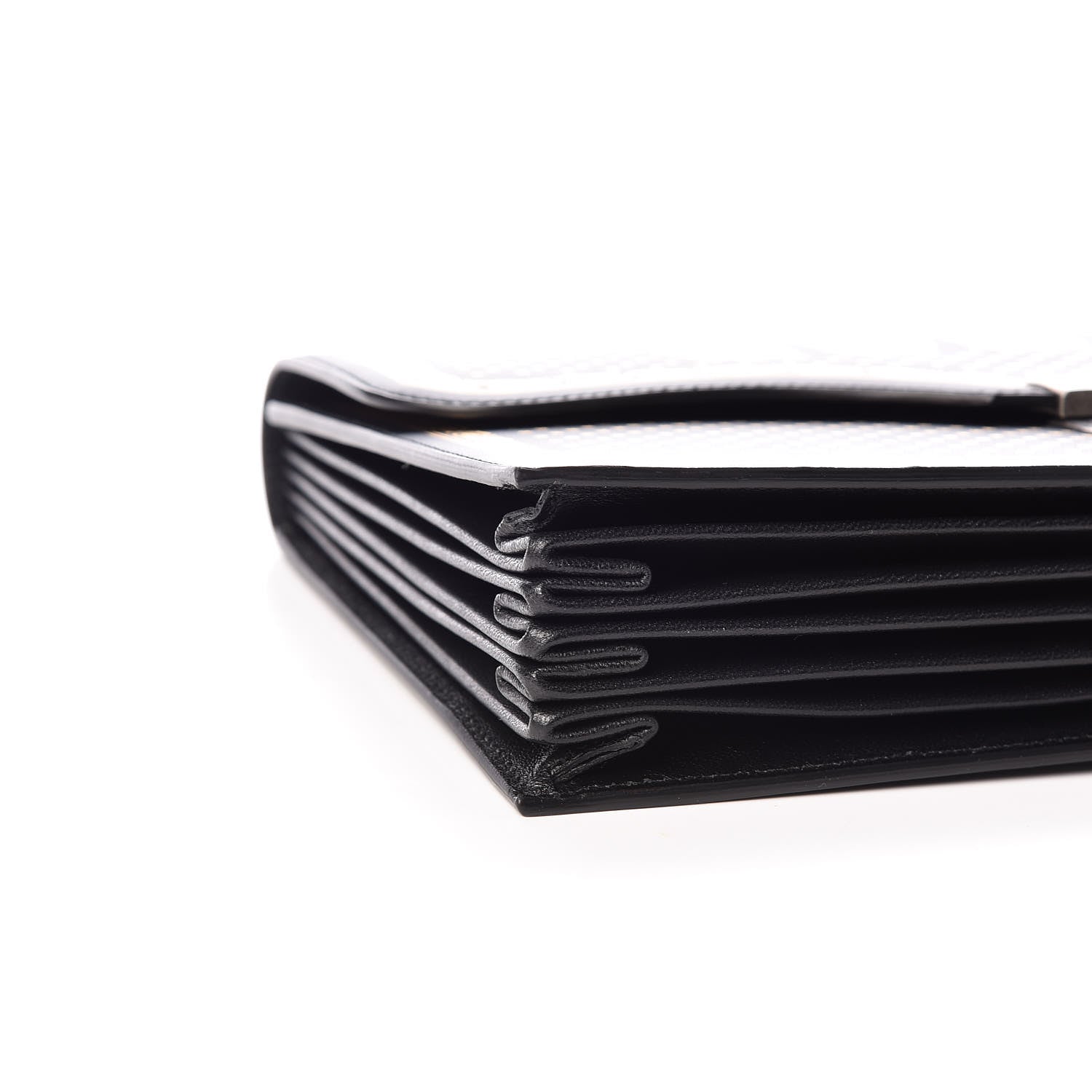Gucci X SEGA Calfskin GUCCY Stars Portfolio Bag Black Gold 8 of 11
