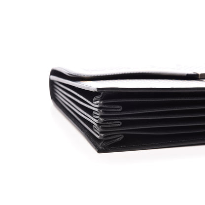 Gucci X SEGA Calfskin GUCCY Stars Portfolio Bag Black Gold 8 of 11