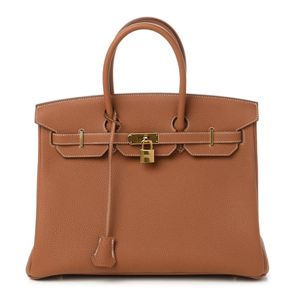 Hermes Togo Birkin 35 Gold 1 of 11