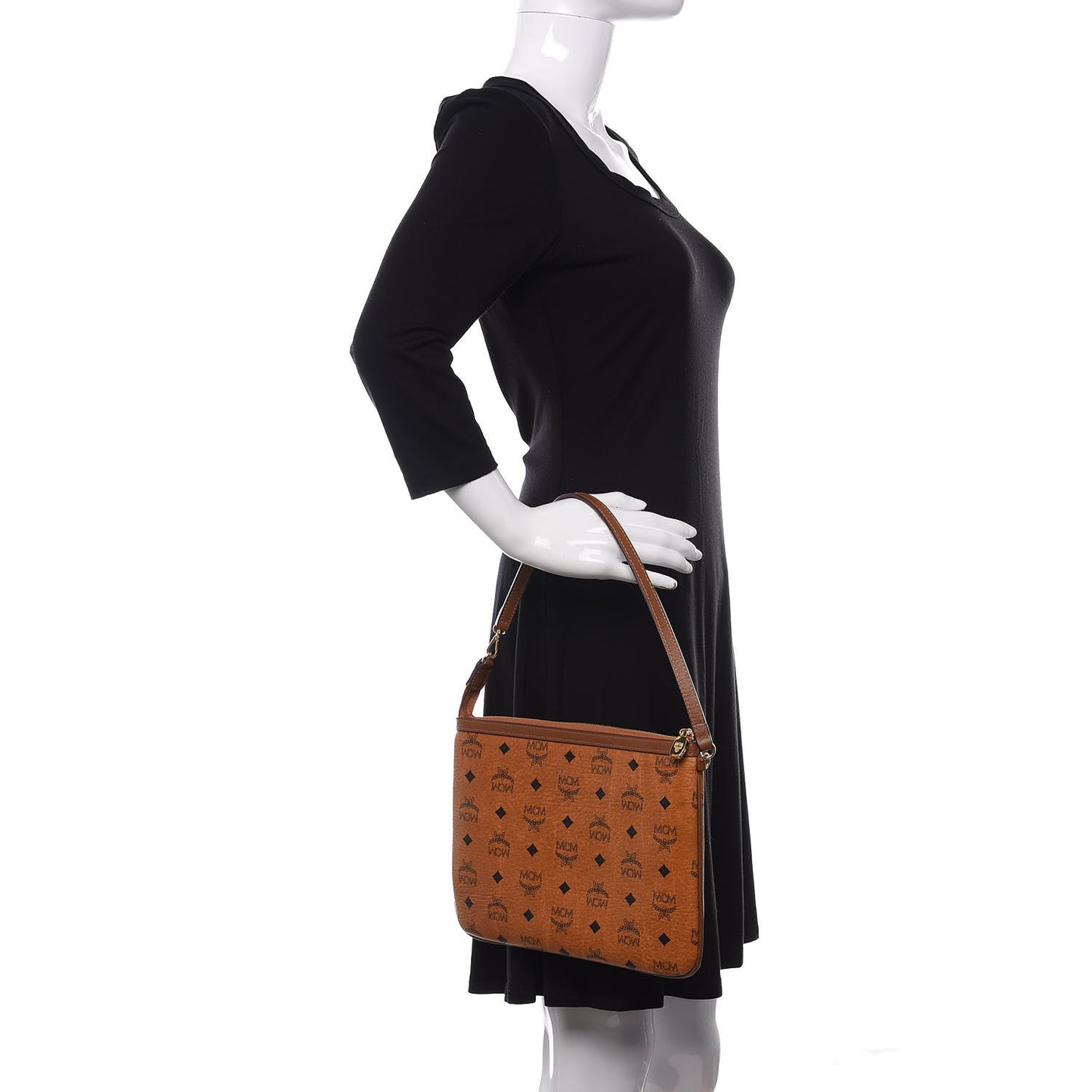 Visetos Liz Shopper Tote Pouch Cognac