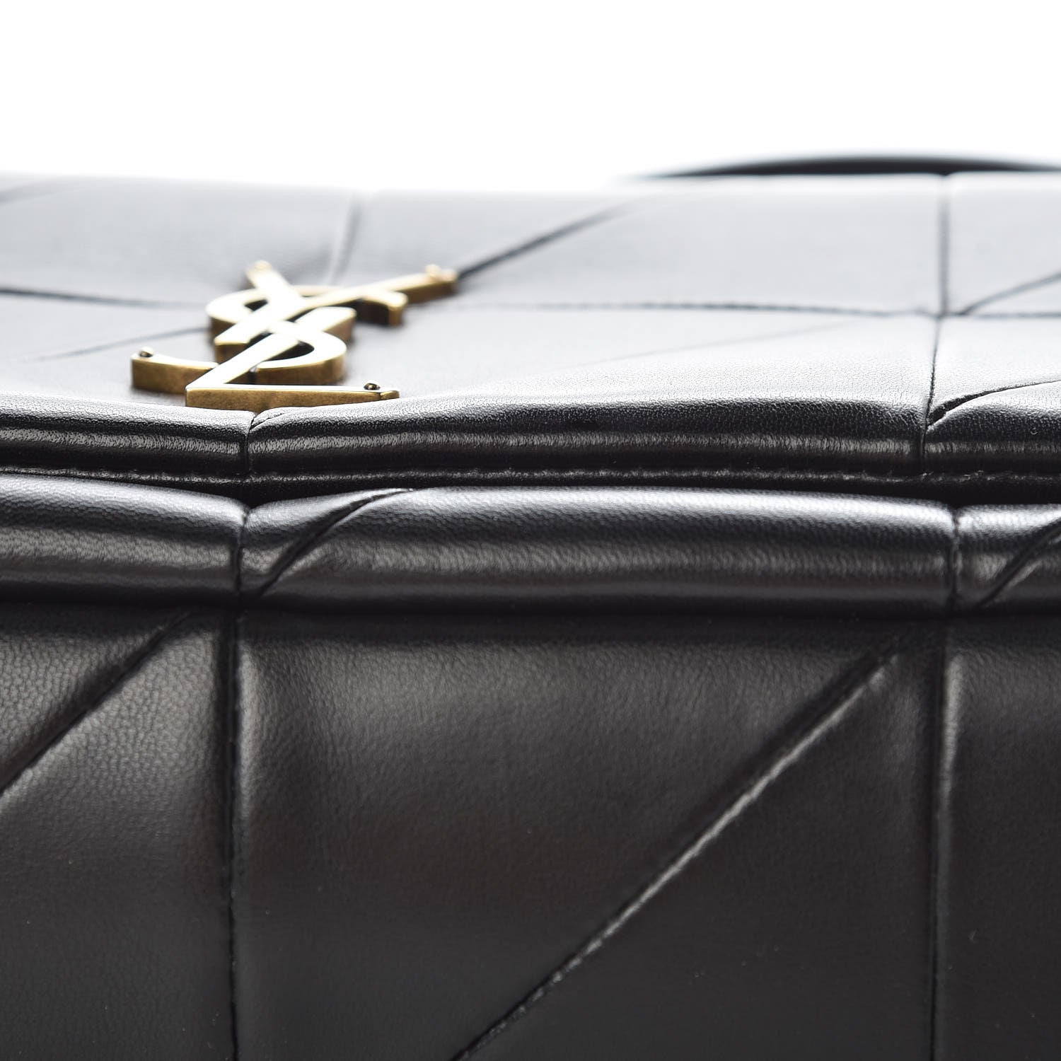 Saint Laurent Lambskin Patchwork Monogram Medium Jamie Black 14 of 14
