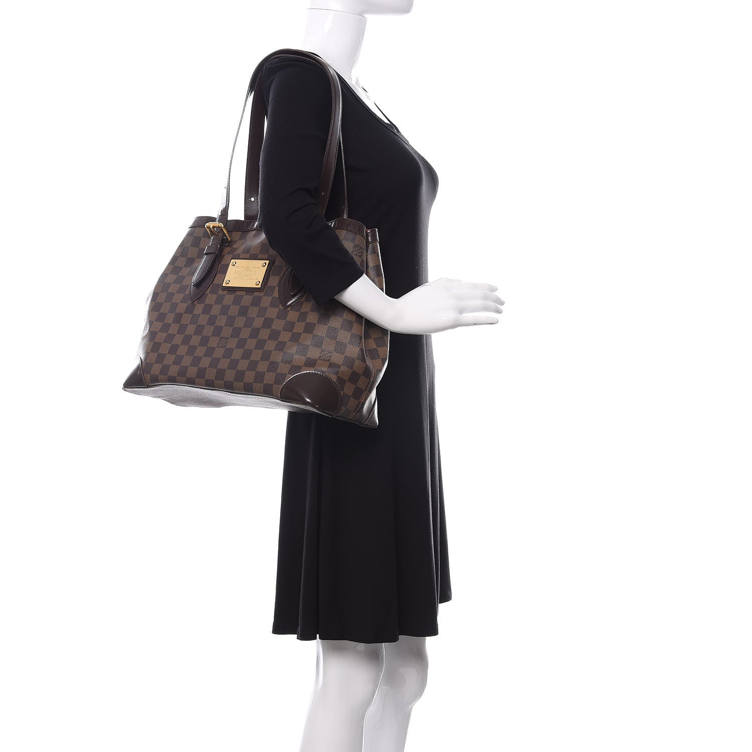 Louis Vuitton Damier Ebene Hampstead MM 2 of 12