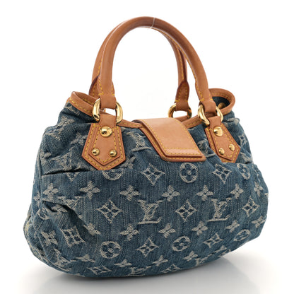 Louis Vuitton Monogram Denim Pleaty Blue 3 of 10