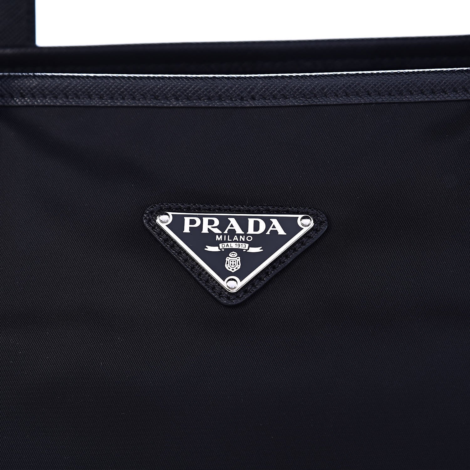 Prada Tessuto Nylon Saffiano Tote Black 11 of 11
