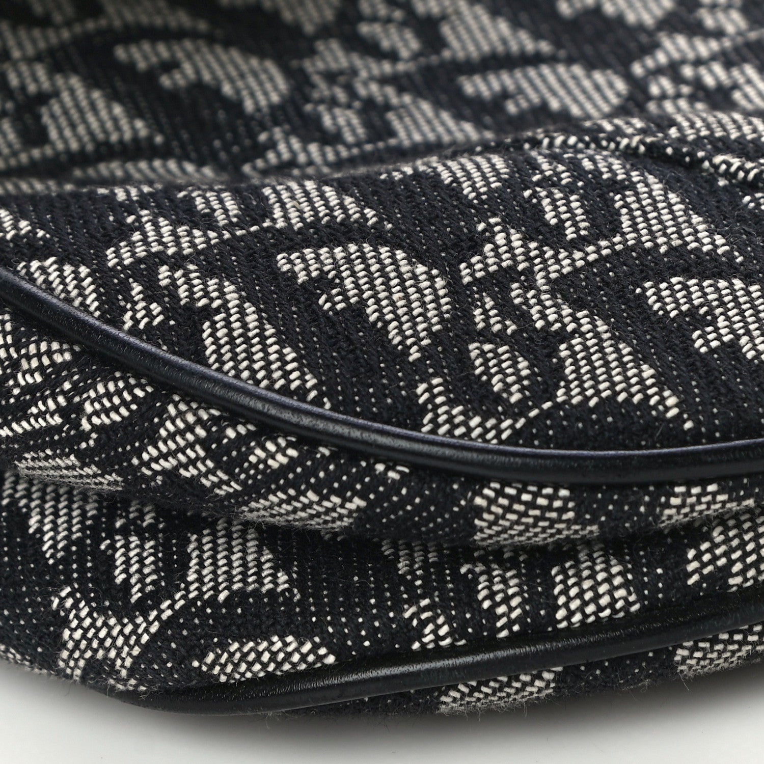 Christian Dior Monogram Saddle Bag Black 9 of 14