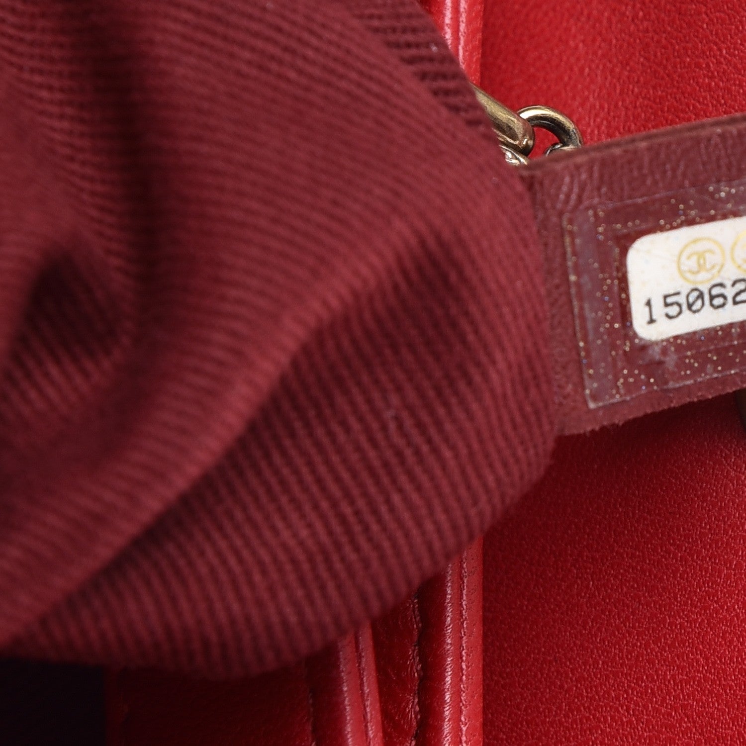 Chanel Lambskin Quilted Medium Just Mademoiselle Red 7 of 7