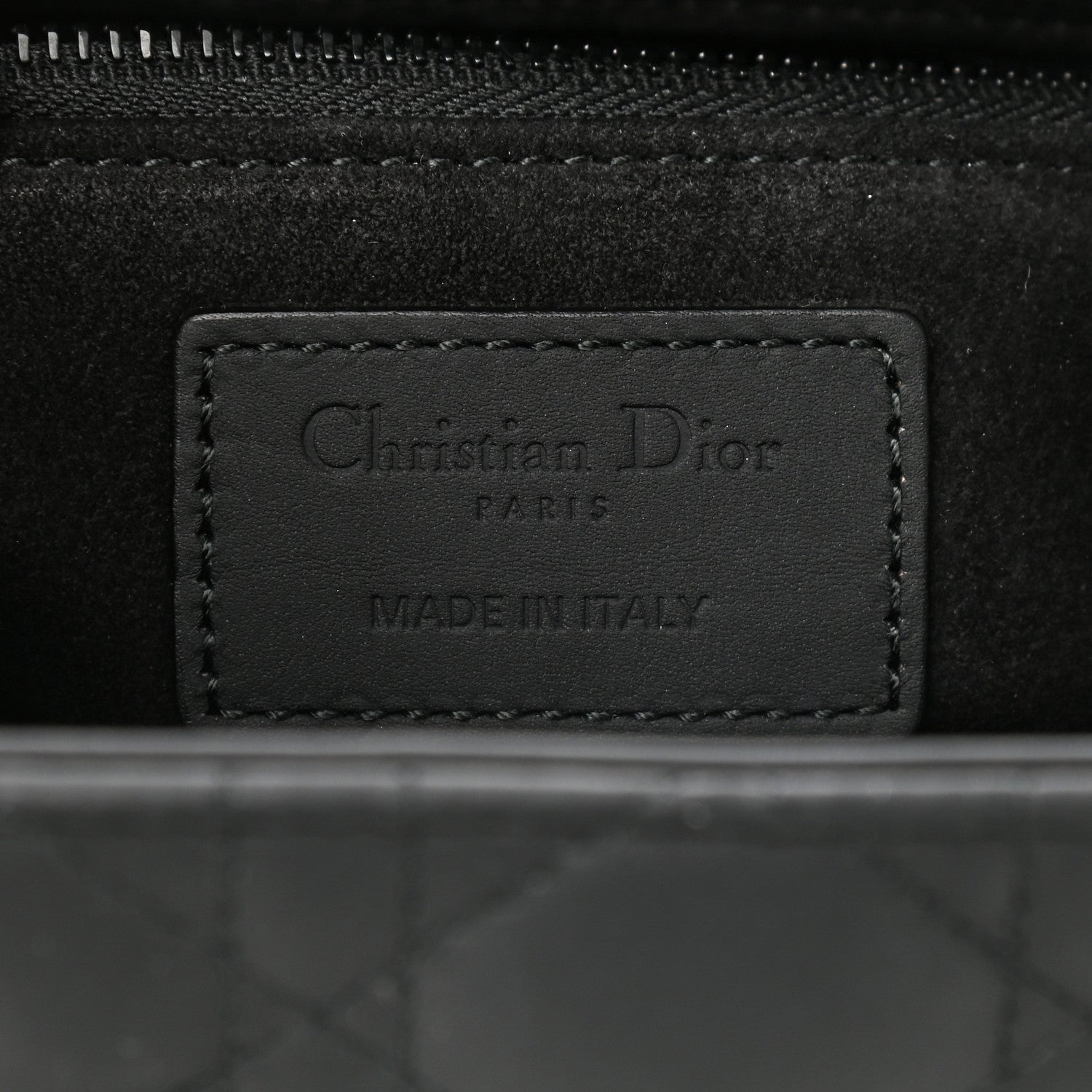 Christian Dior Ultra Matte Calfskin Cannage Medium Lady Dior Black 6 of 8