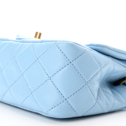 Chanel Lambskin Quilted Mini Pearl Crush Flap Light Blue 10 of 11