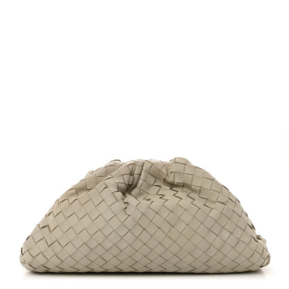 Bottega Veneta Nappa Maxi Intrecciato The Pouch Oversized Clutch Plaster 1 of 8