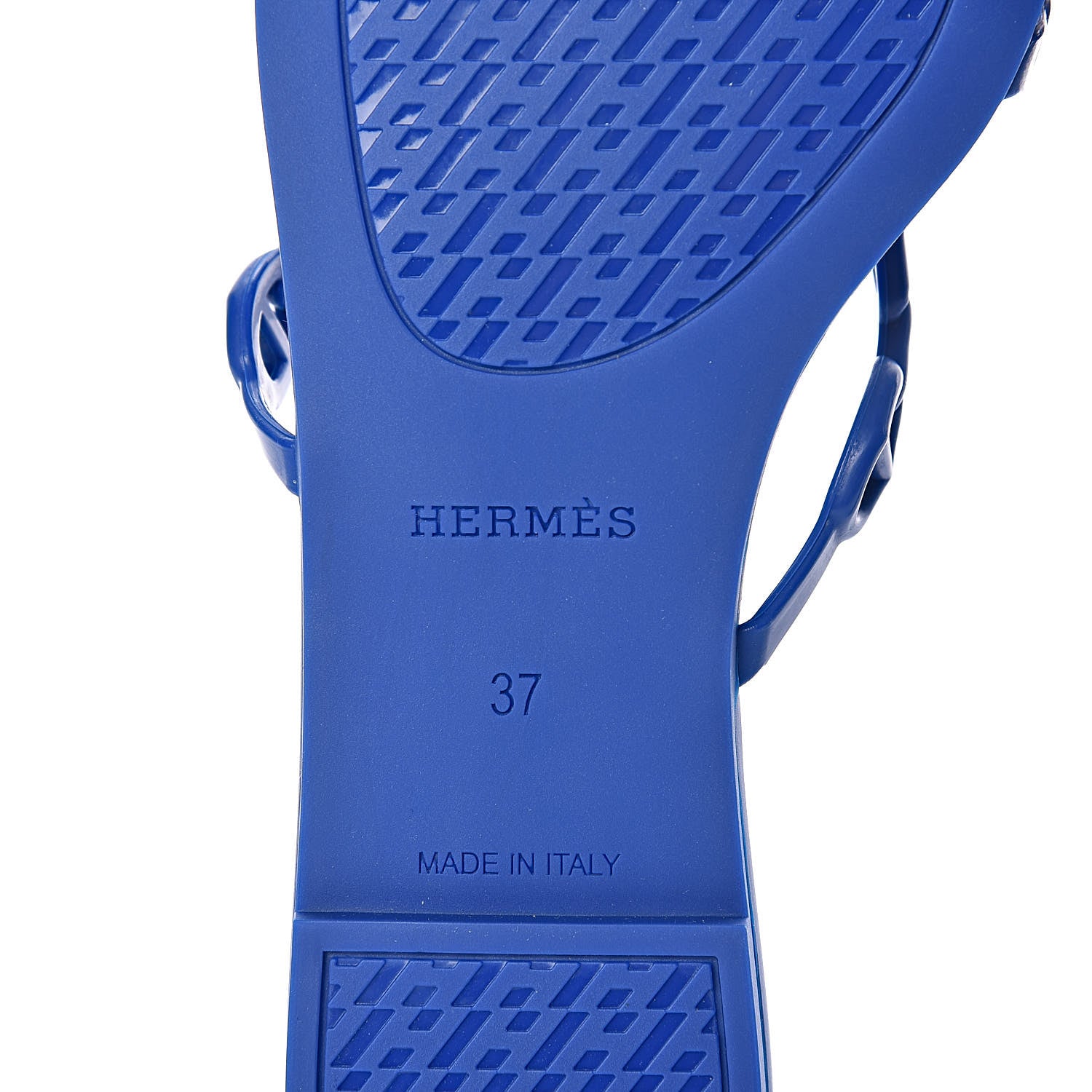 Hermes Rubber Chaine d'Ancre Rivage Sandals 37 Bleu Smalt 6 of 9