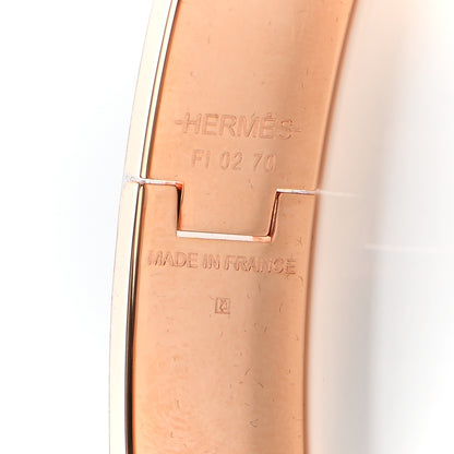 Hermes Enamel Narrow Print Cosmographia Universalis Clic Clac H Bracelet GM Album De Soie 4 of 4