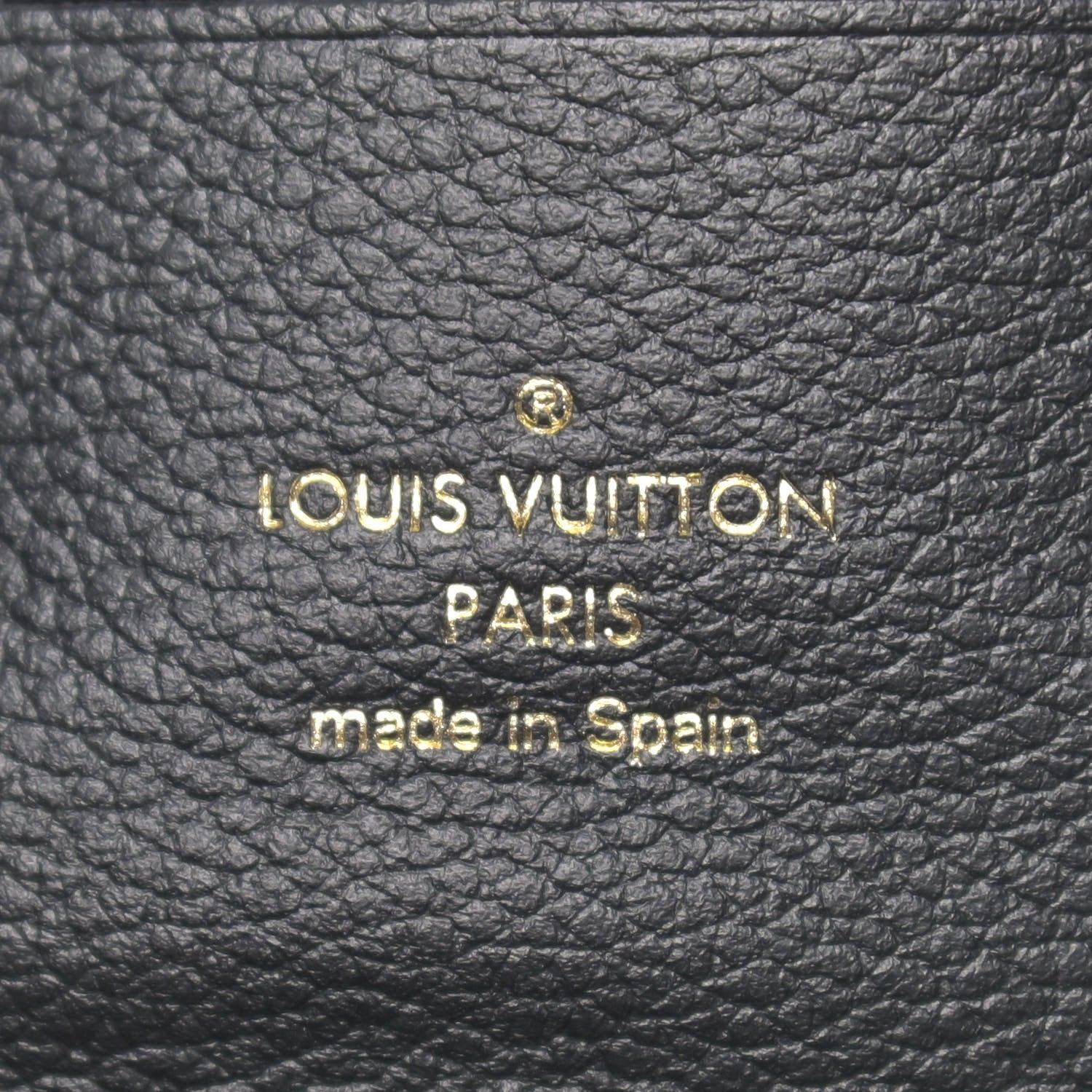 Louis Vuitton Empreinte Monogram Giant Double Zip Pochette Black Cream 6 of 8