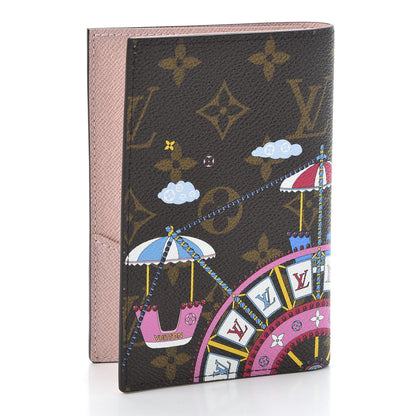 Louis Vuitton Monogram 2020 Christmas Animation Big Wheel Passport Cover Rose Ballerine 2 of 8