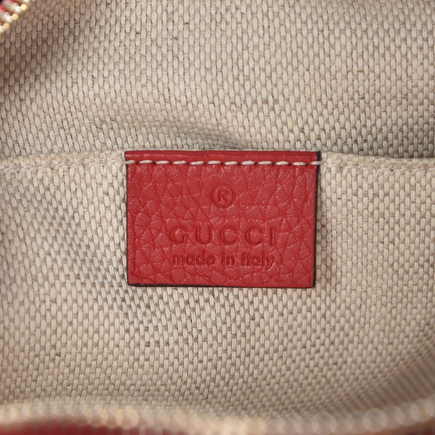 Pebbled Calfskin Small Soho Disco Bag Vibrant Red