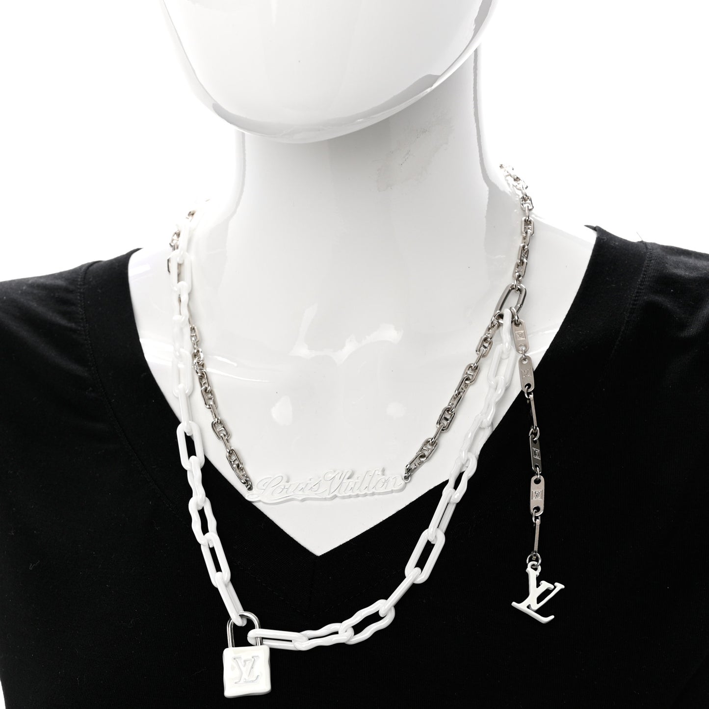 Resin Necklace White