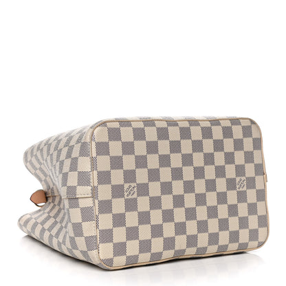 Louis Vuitton Damier Azur Braided Neonoe MM Peach Cream 7 of 19