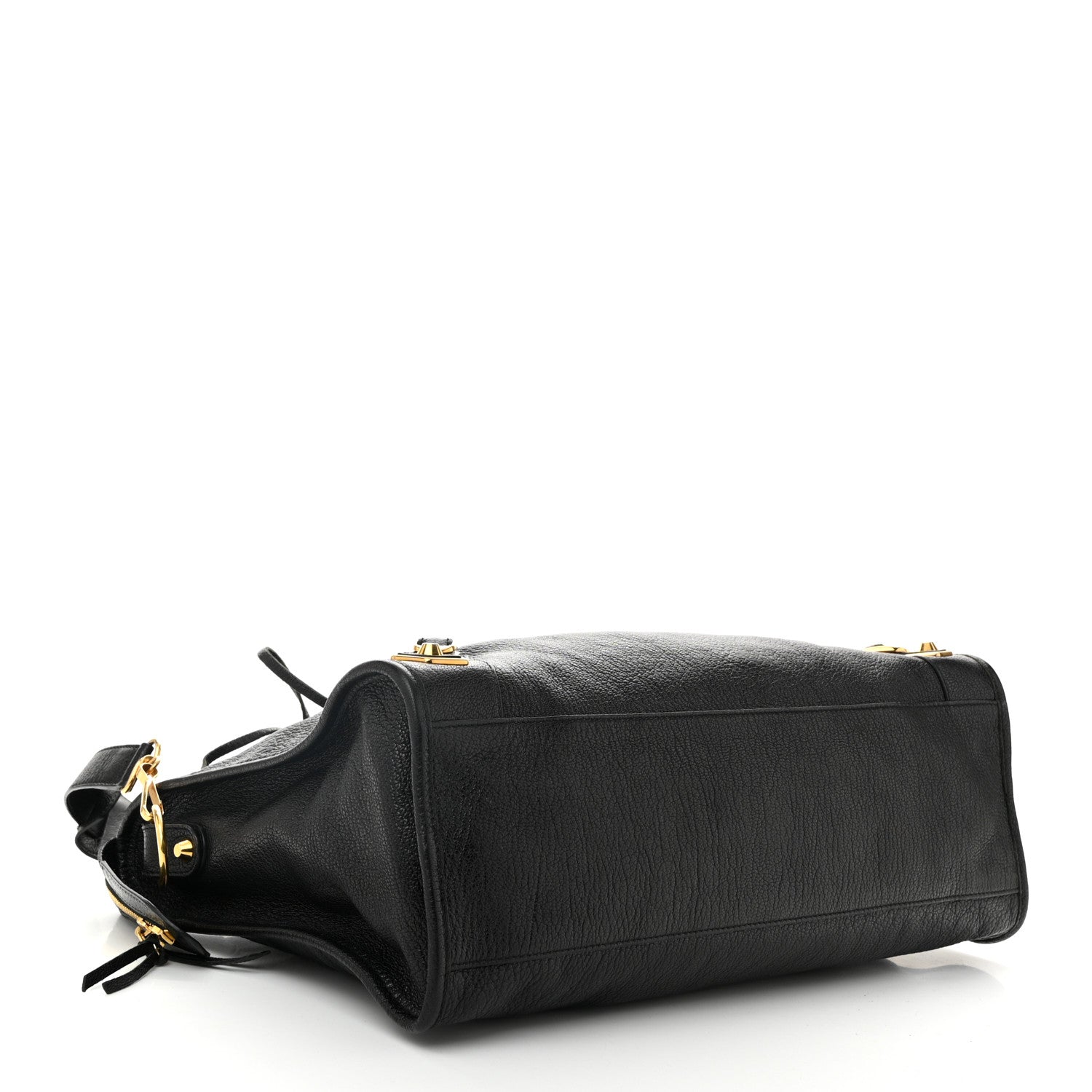 Balenciaga Chevre Gold Metallic Edge Hardware City Black 5 of 11