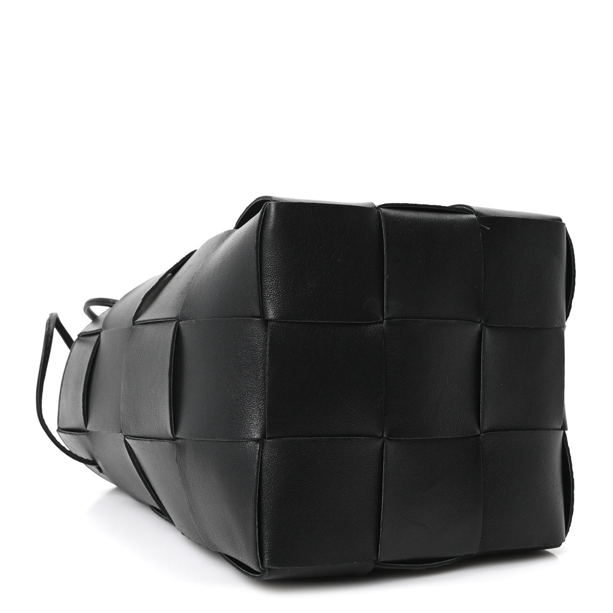 Nappa Maxi Intrecciato Cassette Bucket Bag Black