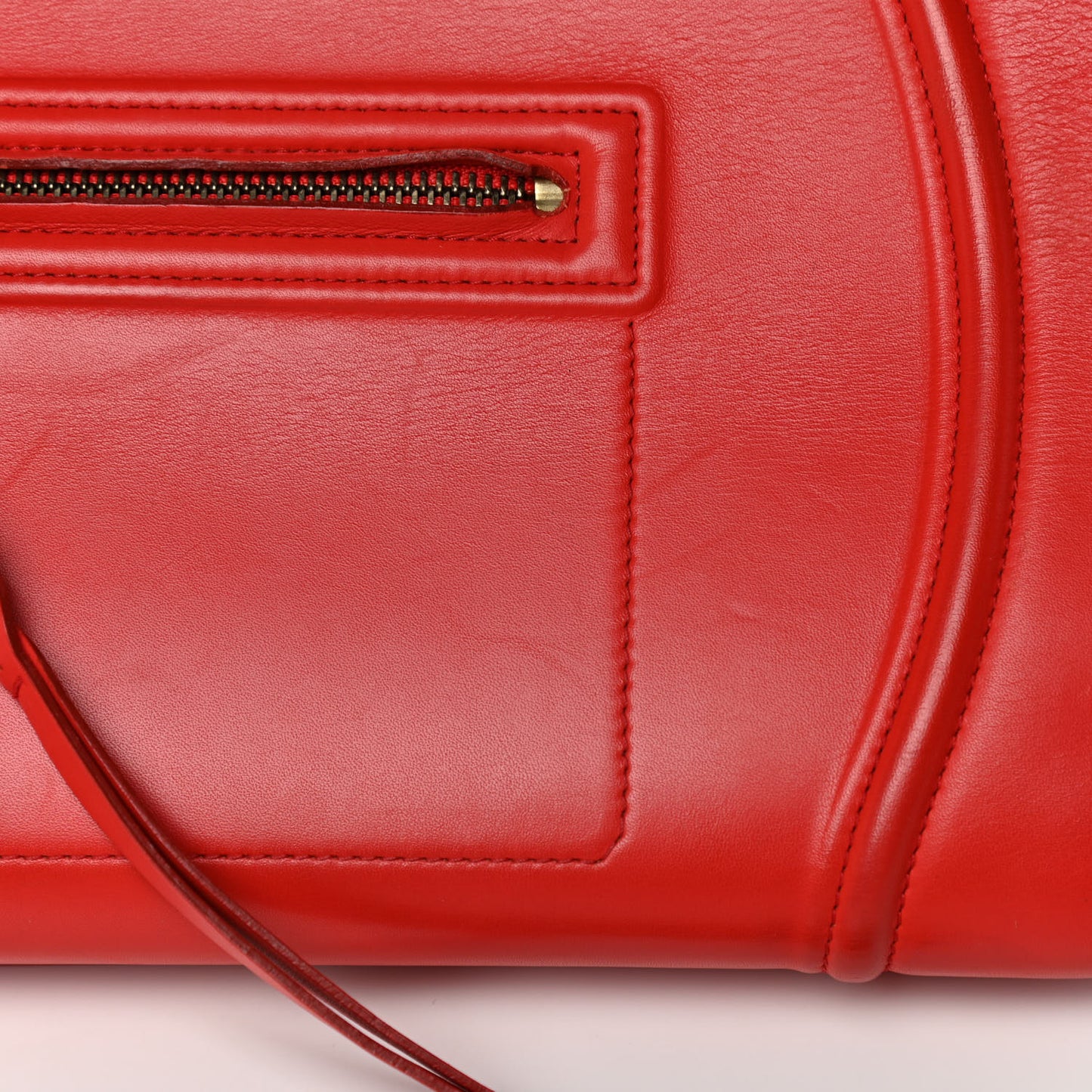 Supple Calfskin Medium Phantom Luggage Vermillion