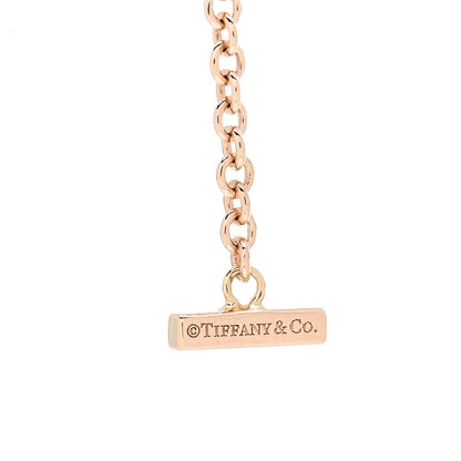 Tiffany 18K Rose Gold Diamond Mini T Smile Bracelet 3 of 5