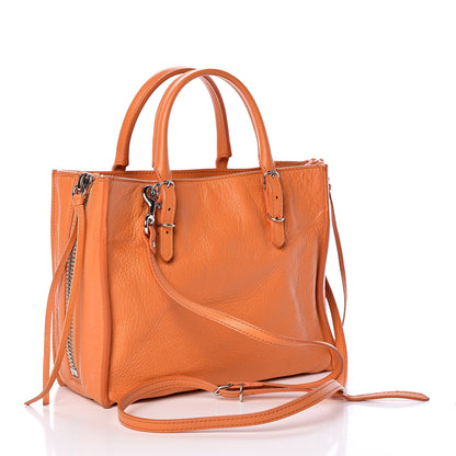 Balenciaga Calfskin Papier Mini A4 Zip Around Tote Orange 3 of 13