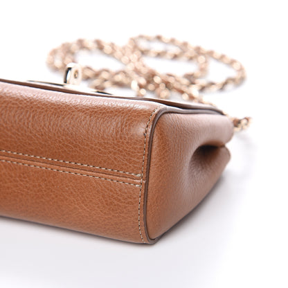 Mulberry Natural Calfskin Mini Lily Flap Oak 10 of 11