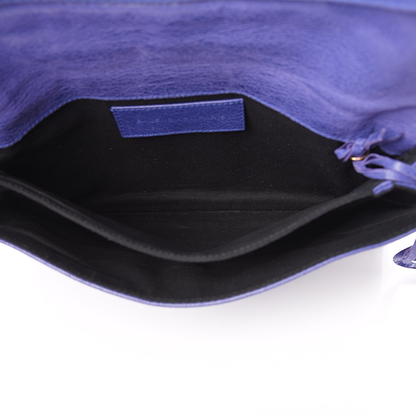 Agneau Giant 21 Rose Gold Hardware Envelope Clutch Bleu Lavande