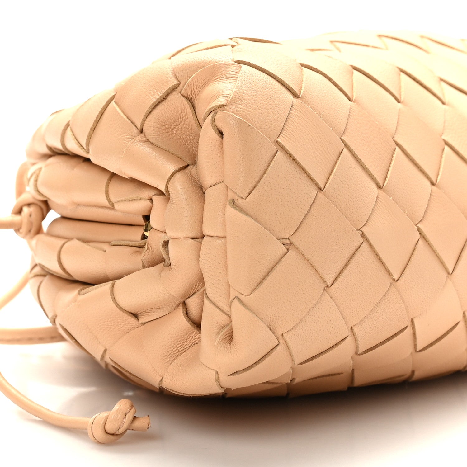Bottega Veneta Nappa Intrecciato The Mini Pouch Almond 8 of 9