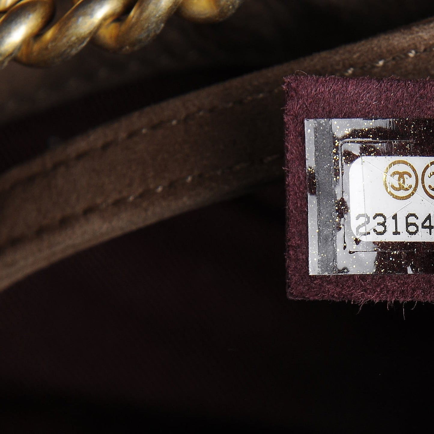 Suede Calfskin Small On My Shoulder Drawstring Bag Brown