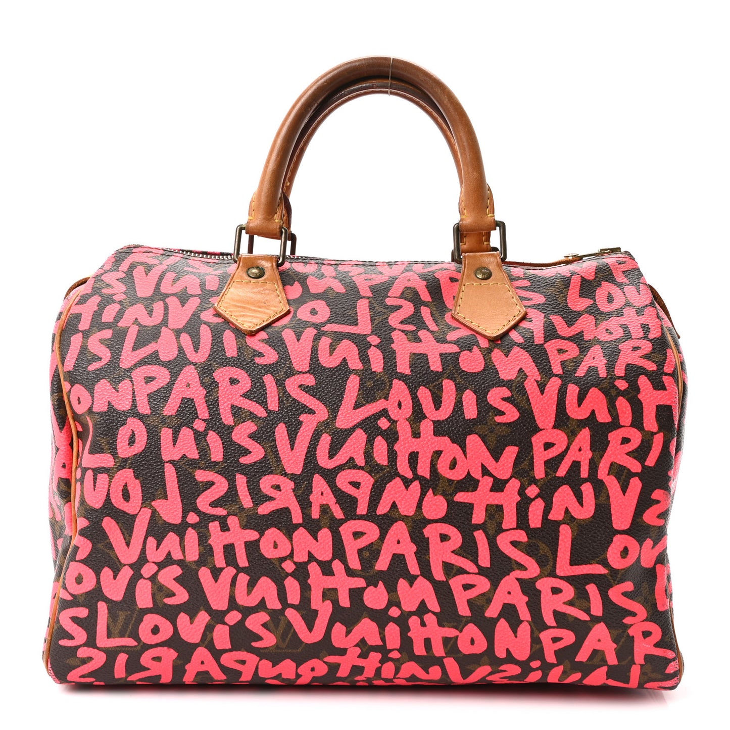 Monogram Graffiti Speedy 30 Fuchsia