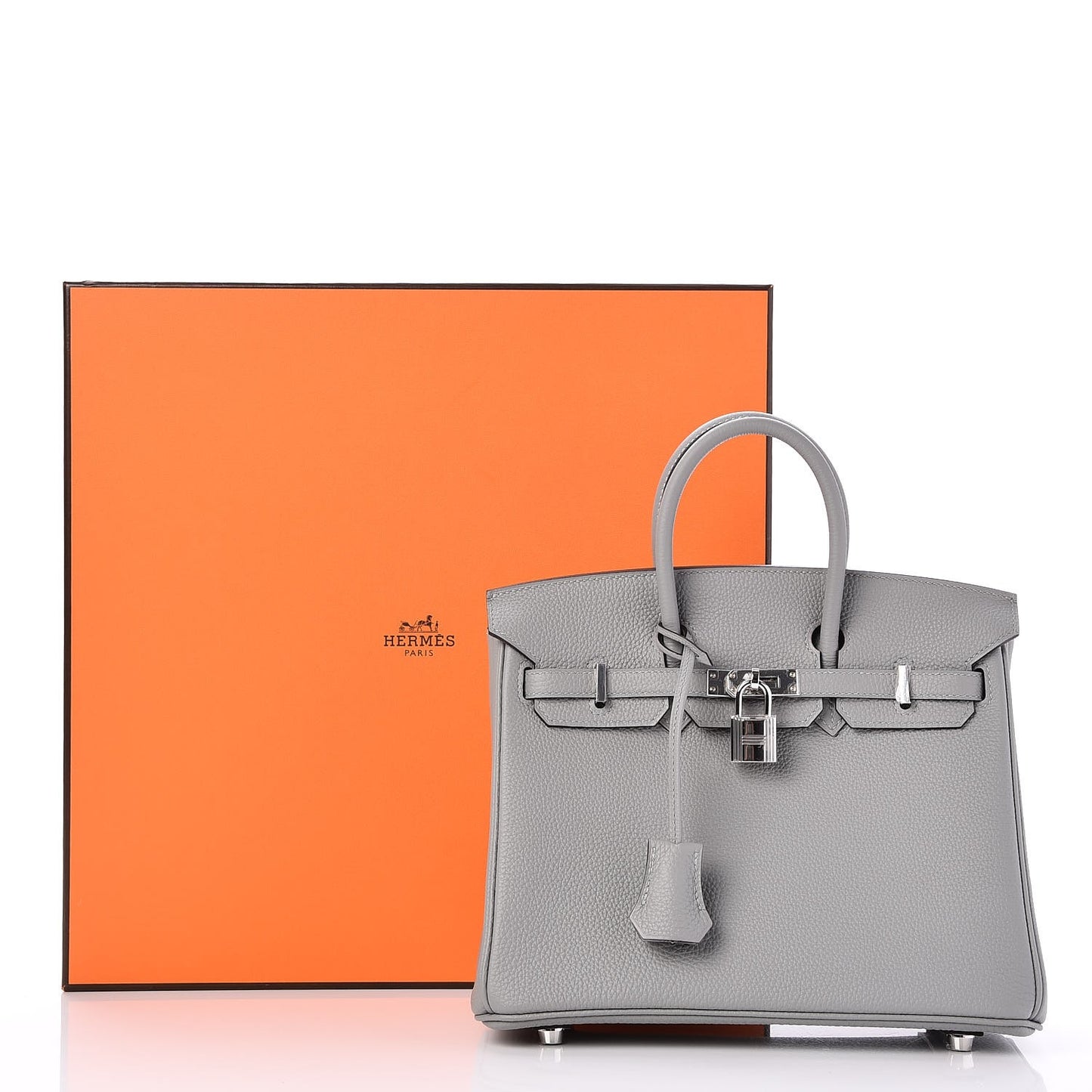 Togo Birkin 25 Gris Mouette