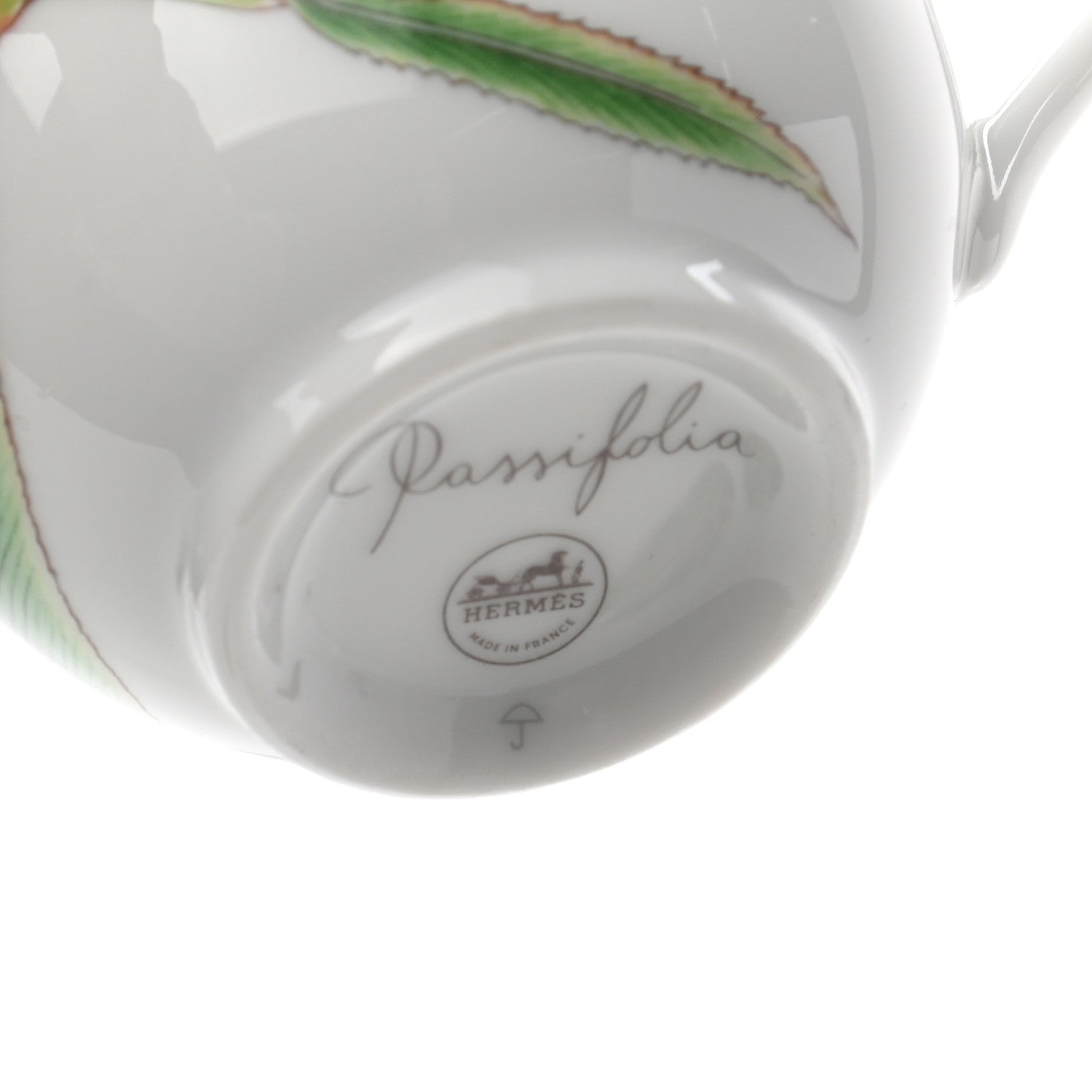 Hermes Porcelain Passifolia Coffee Cup And Saucer Set of 2 11 of 13