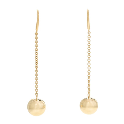 Tiffany 18K Yellow Gold 10mm HardWear Ball Hook Drop Earrings 1 of 5