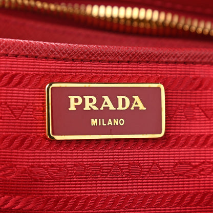 Prada Saffiano Lux Large Galleria Double Zip Tote Fuoco 7 of 10