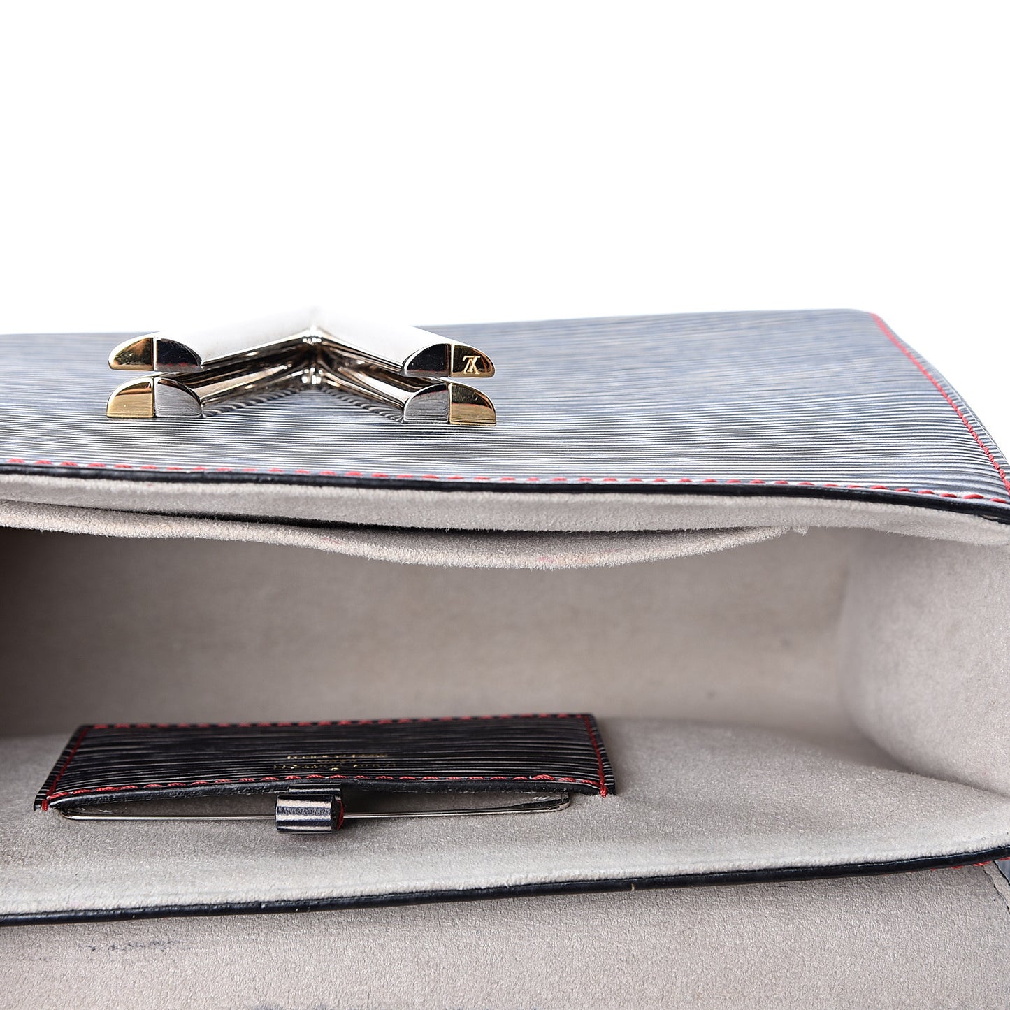 Epi Twist Shoulder Bag MM Denim Dark