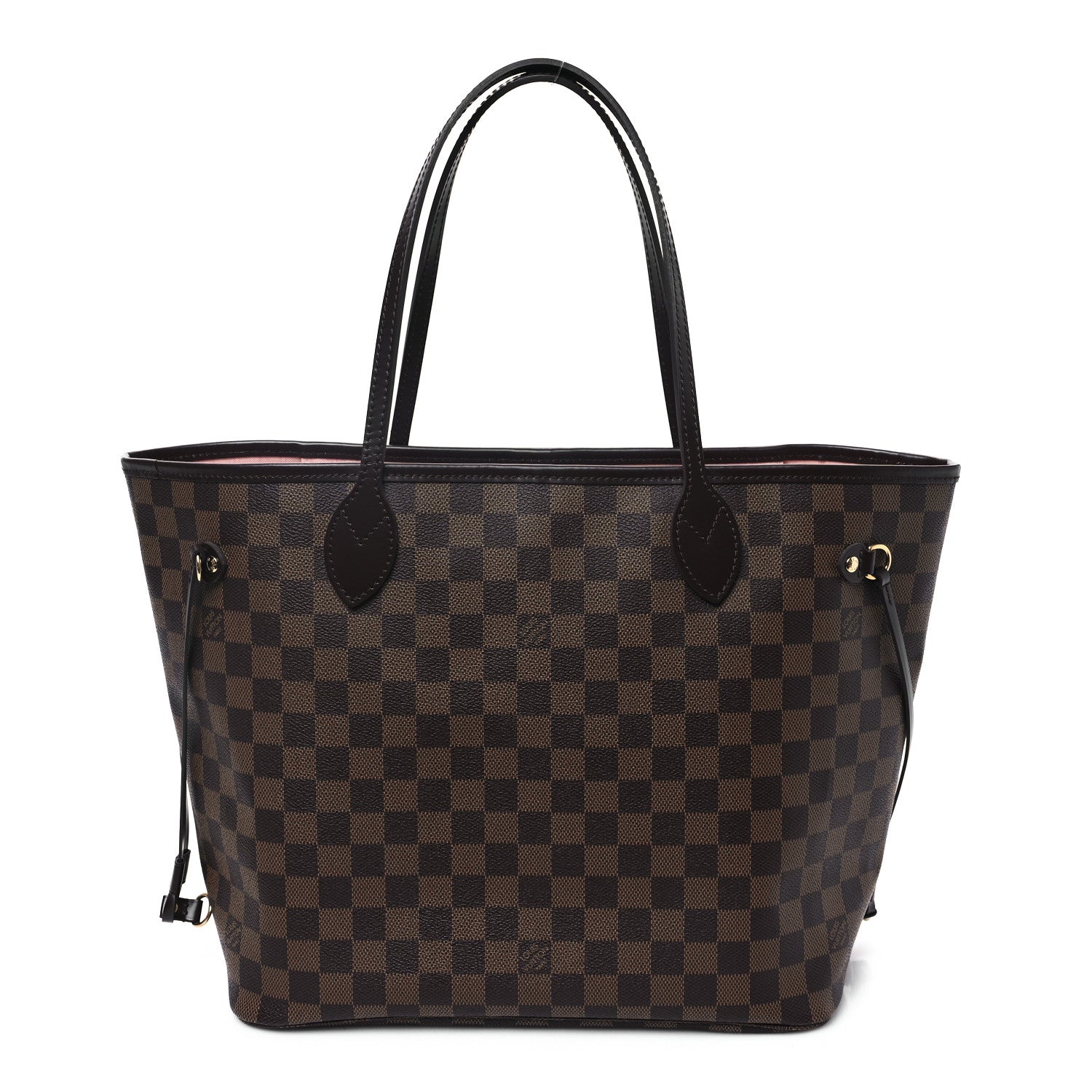 Louis Vuitton Damier Ebene Neo Neverfull MM Rose Ballerine 1 of 13