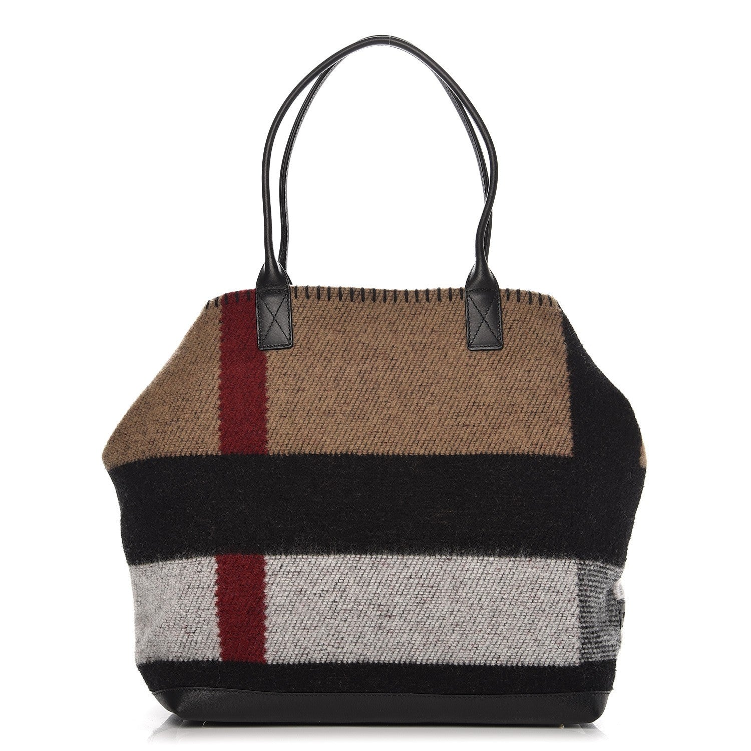 Burberry Brit Blanket Medium Lauriston Tote Dark Grey 1 of 8