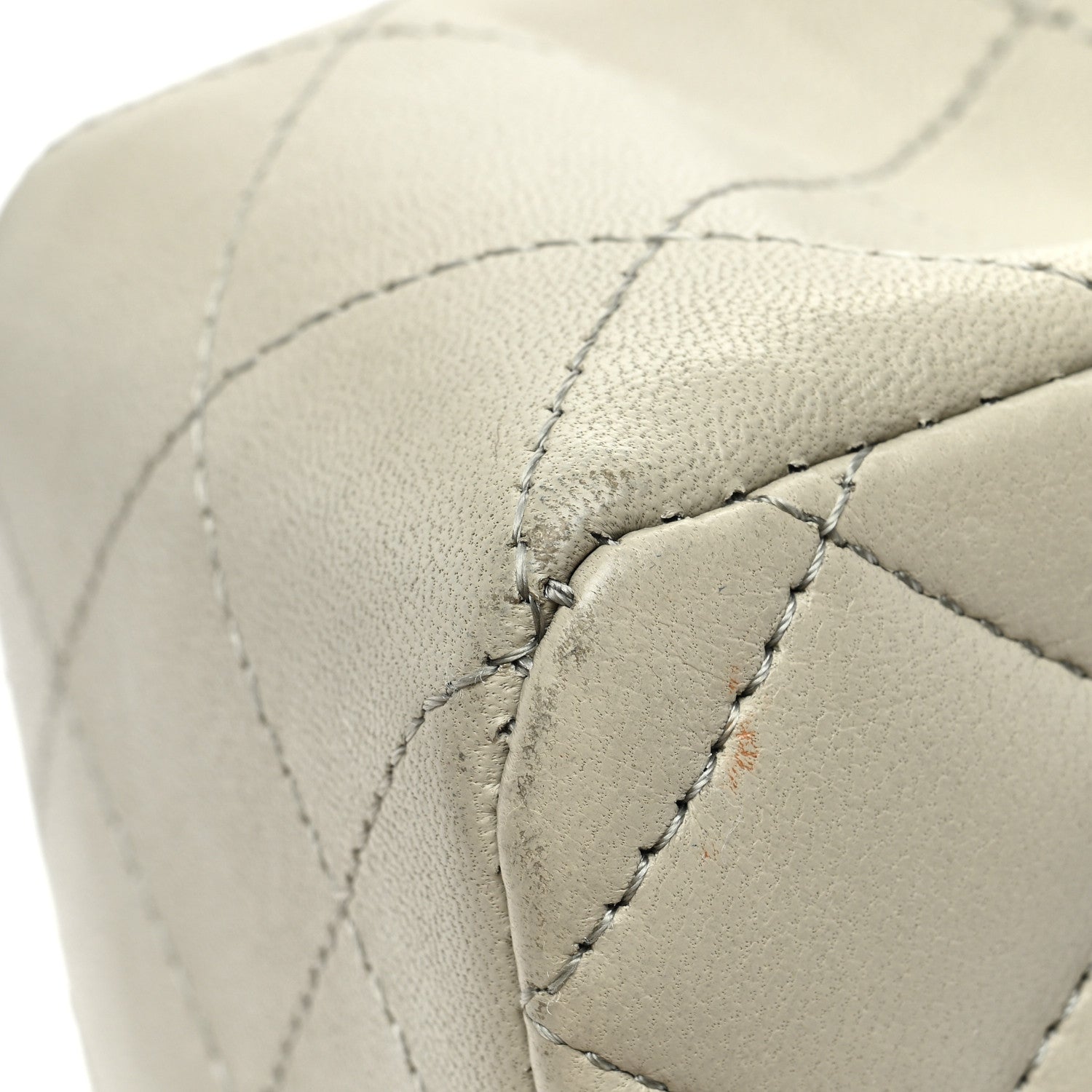Chanel Lambskin Quilted Small Double Flap Grey 12 of 12