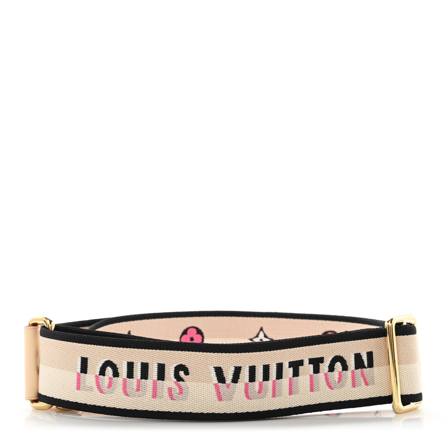 Louis Vuitton Jacquard Speedy Bandouliere 20 Shoulder Strap Black 2 of 3