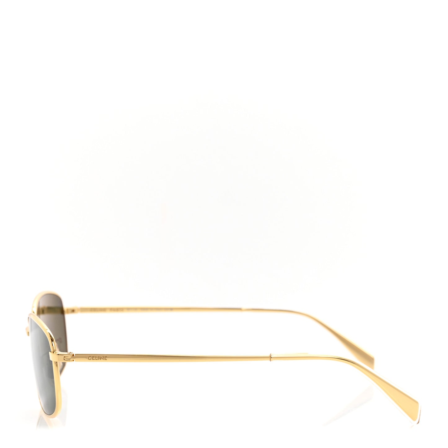 Metal Rhinestone Sunglasses CL40285U Gold
