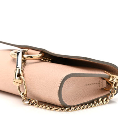 Chloe Calfskin Mini Faye Shoulder Bag Cement Pink 9 of 10