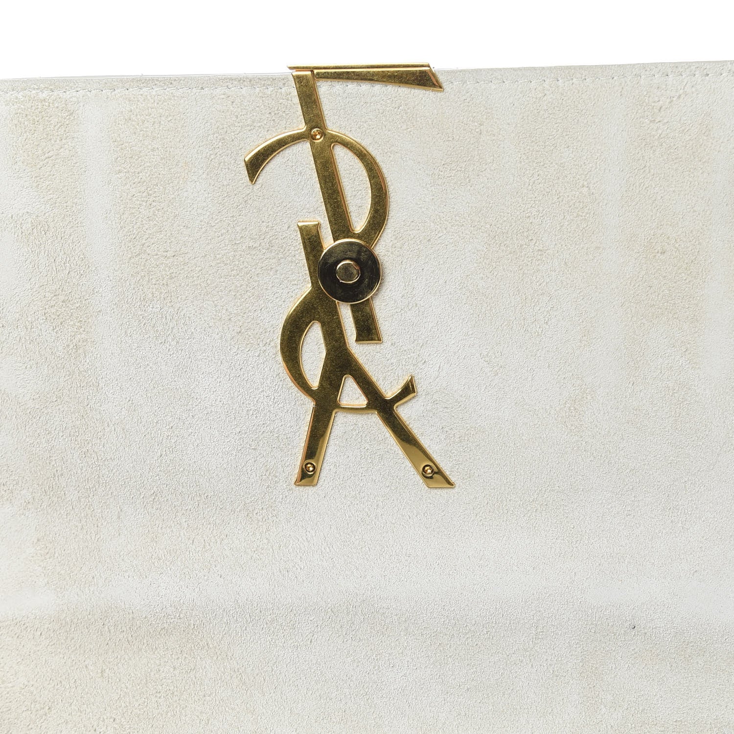 Saint Laurent Patent Matelasse Monogram Large Vicky Chain Bag White 11 of 11