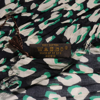 Louis Vuitton Cotton Leopard Pareo Scarf Blue Infini 7 of 7
