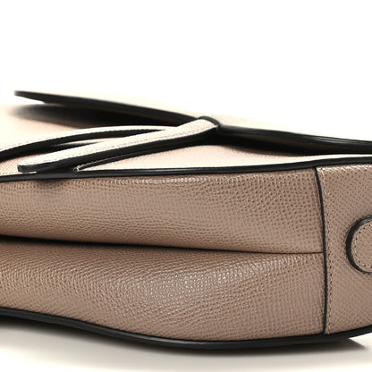 Christian Dior Grained Calfskin Saddle Bag Warm Taupe 9 of 9